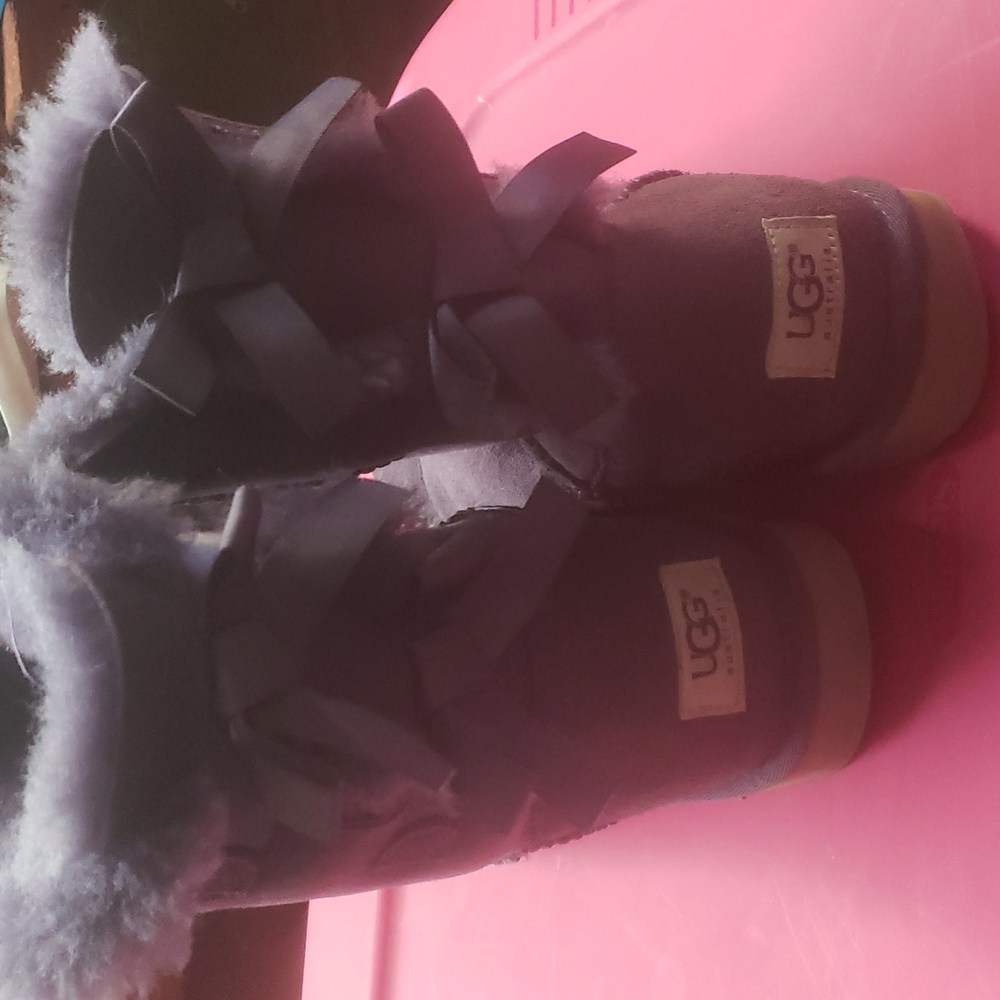 Beautiful Purple Ugg Bailey Bow Boots